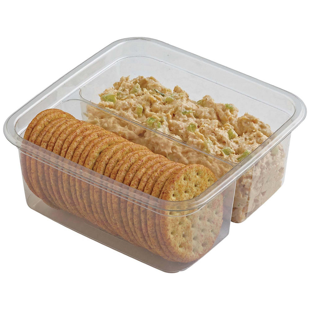 Meal Simple by H-E-B Rotisserie Chicken Salad & Crackers, lb