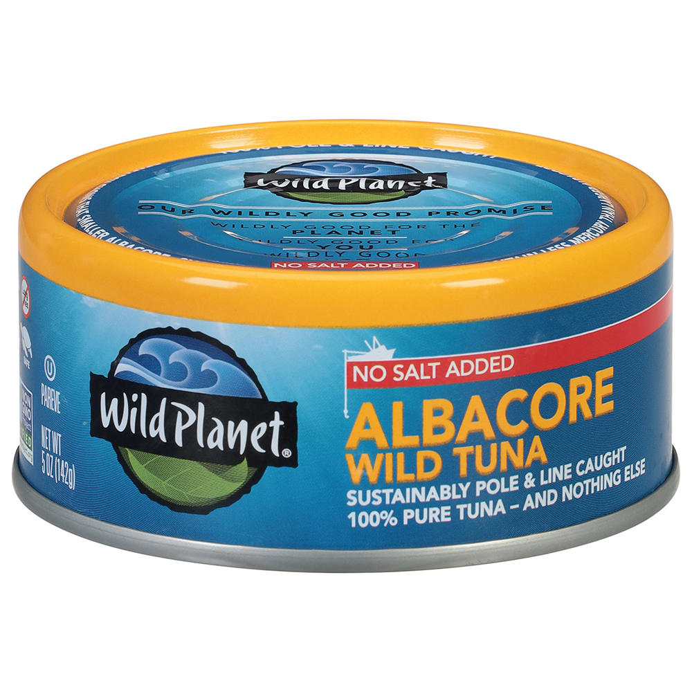 Wild Planet No Salt Added Wild Albacore Tuna, 5 oz