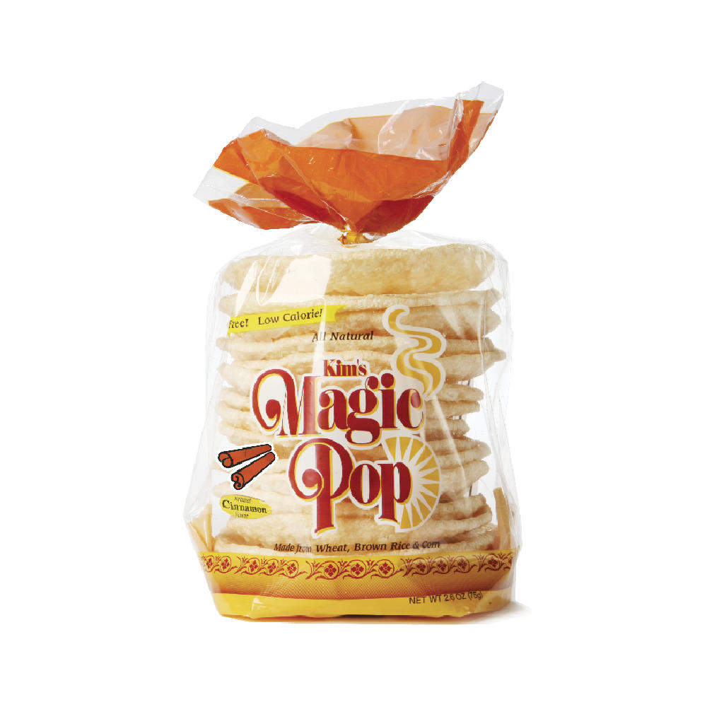 Kim's Magic Pop Rice Cakes - Cinnamon, 15 ct