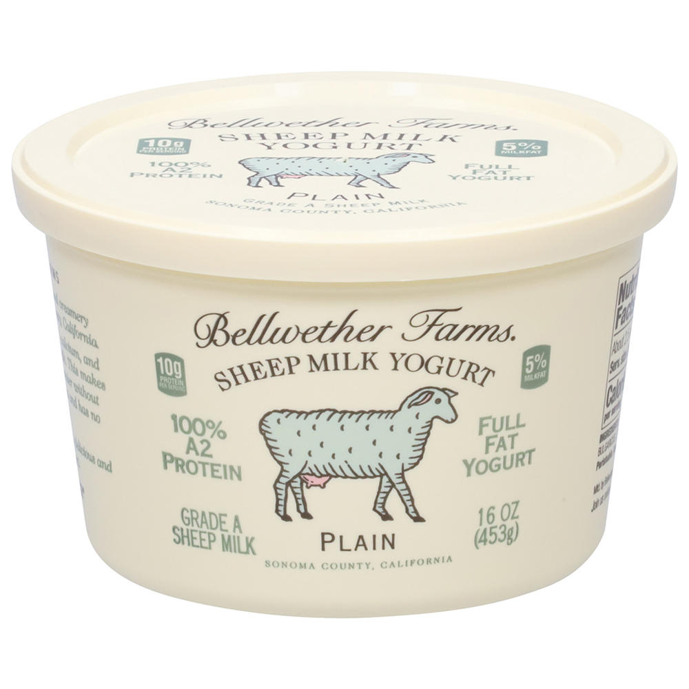 Bellwether Farms Plain Sheep Milk Yogurt, 16 oz