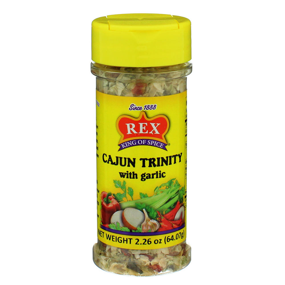 Rex Cajun Trinity with Garlic Seasoning, 2.26 oz