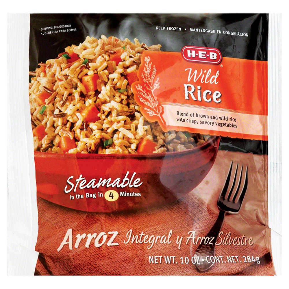 H-E-B Frozen Steamable Wild Rice, 10 oz