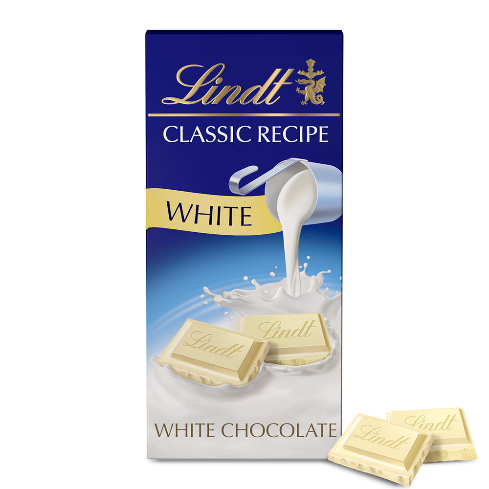 Lindt Classic Recipes White Chocolate Bar, 4.4 oz