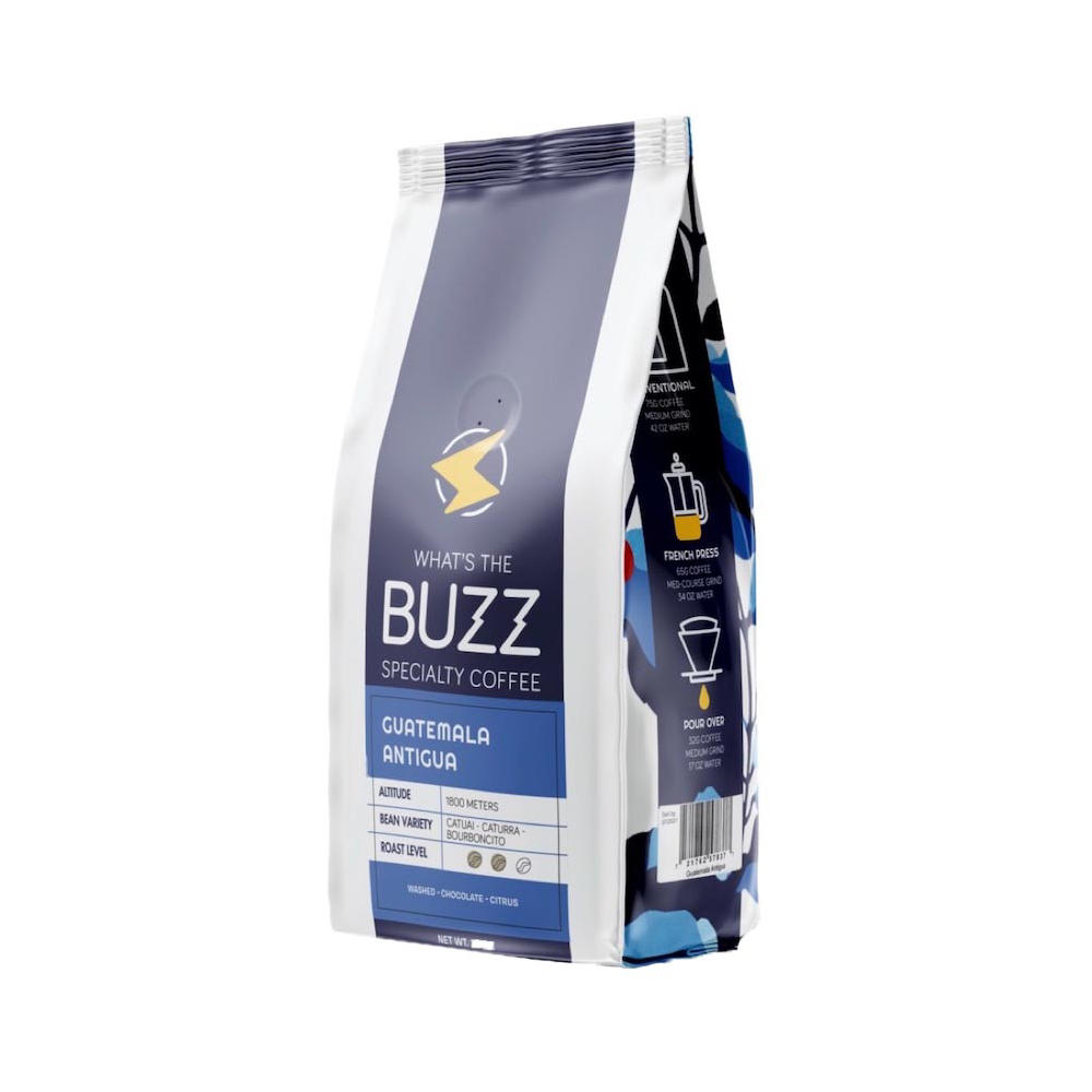 What's the Buzz Guatemala Antigua Medium Roast Whole Bean Coffee, 12 oz