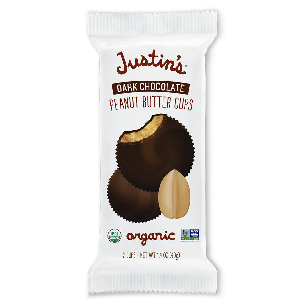 Justin's Organic Dark Chocolate Peanut Butter Cups, 1.4 oz