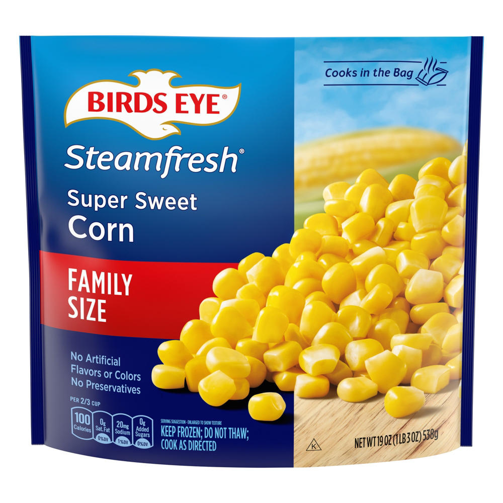 Birds Eye Steamfresh Frozen Super Sweet Corn - Family Size, 19 oz