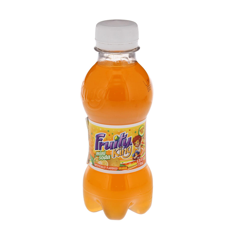 Fruity King Mini Orange Soda, 5.75 oz