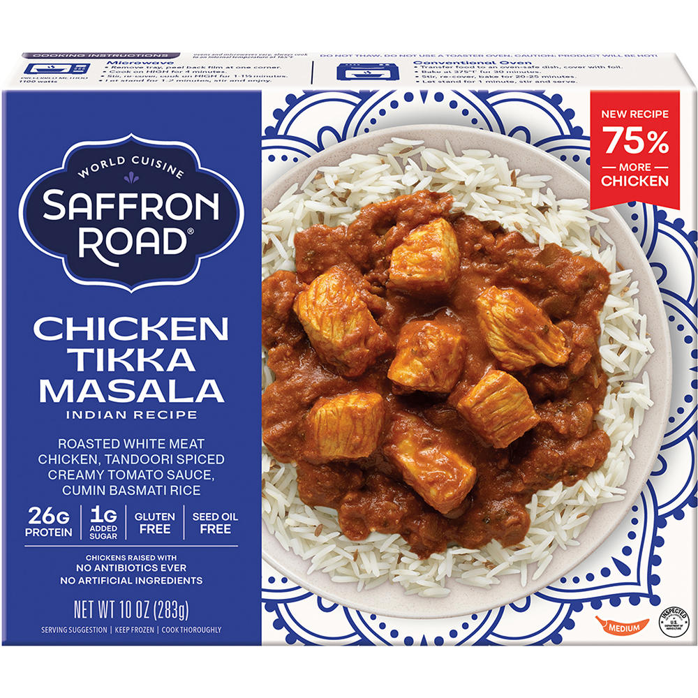 Saffron Road Chicken Tikka Masala Frozen Meal, 10 oz
