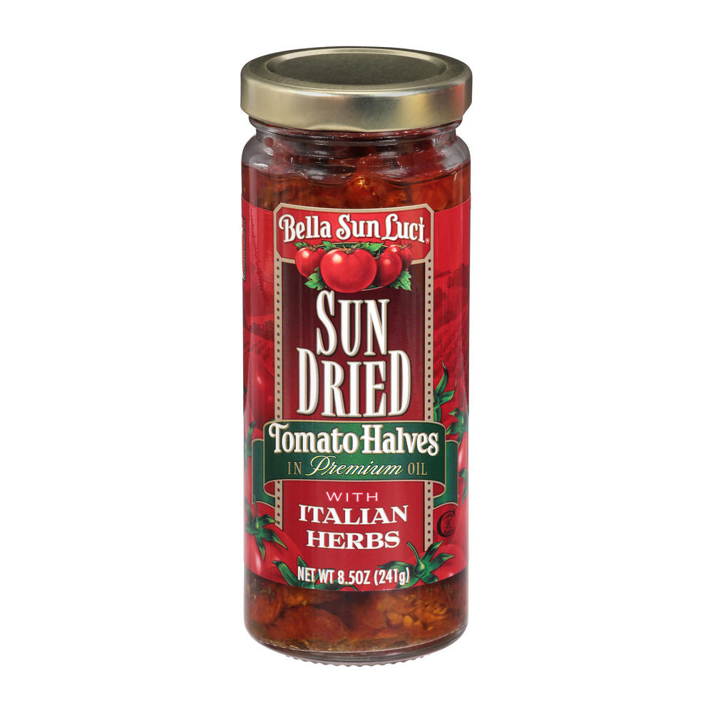 Bella Sun Luci Sun Dried Tomato Halves, with Italian Herbs, 8.5 oz
