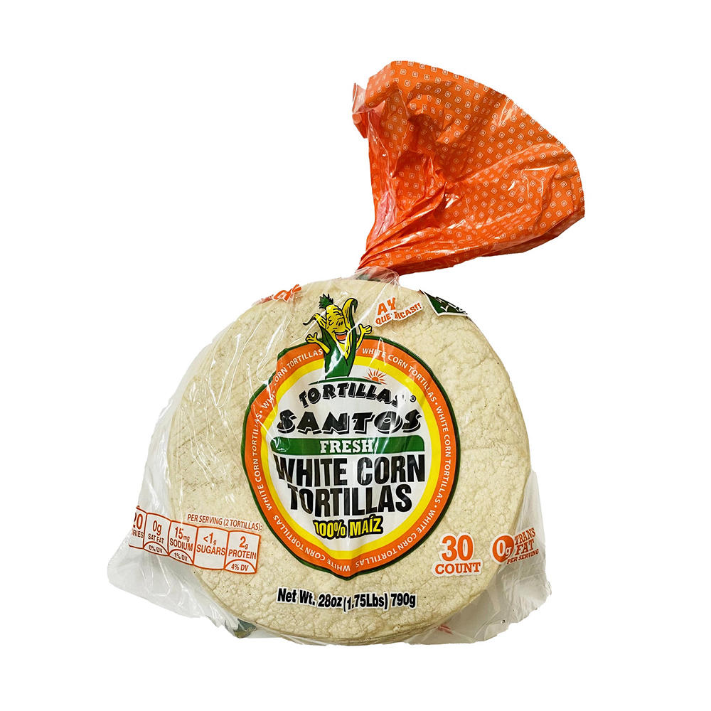 Tortillas Santos White Corn Tortillas, 30 ct