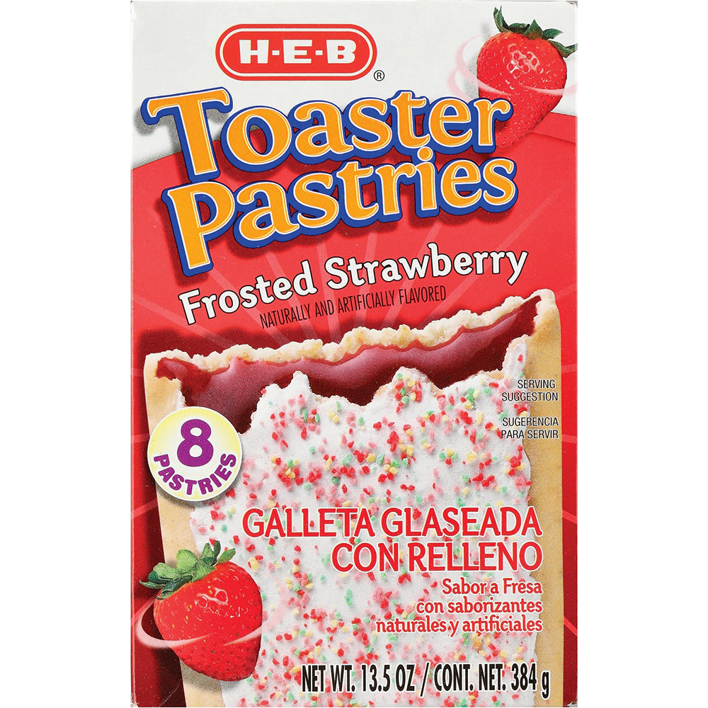 H-E-B Frosted Strawberry Toaster Pastries, 8 ct
