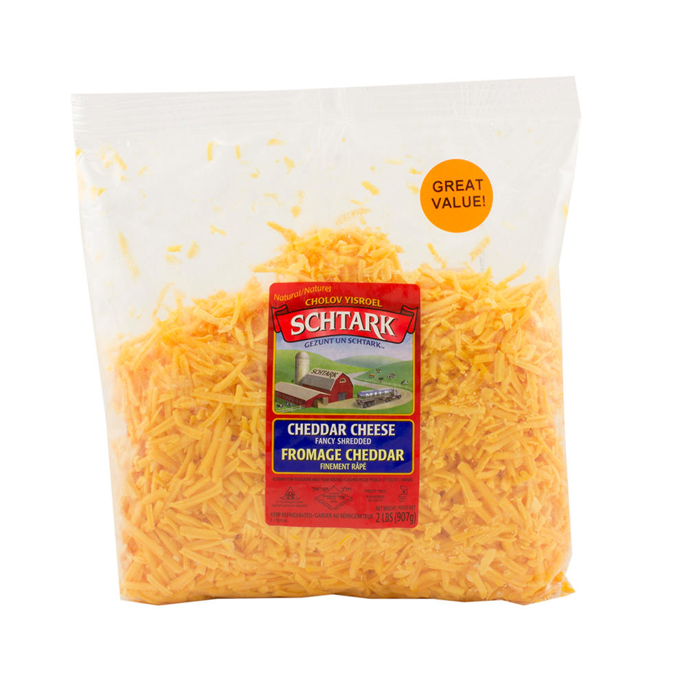 Schtark Shredded Cheddar Cheese, 32 oz