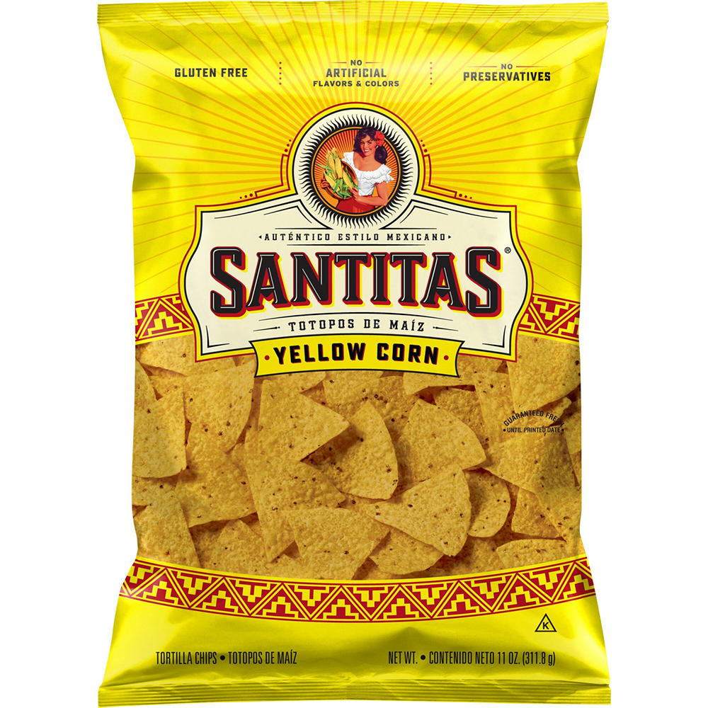SANTITAS Yellow Corn Tortilla Chips, 11 oz