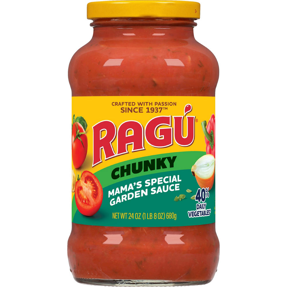 Ragu Chunky Mama's Special Garden Pasta Sauce, 24 oz