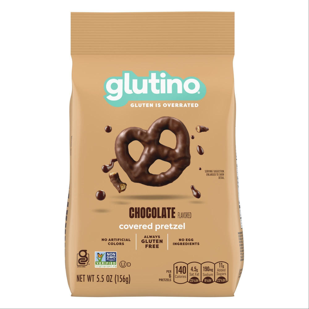 Glutino Gluten Free Fudge Covered Pretzels, 5.5 oz
