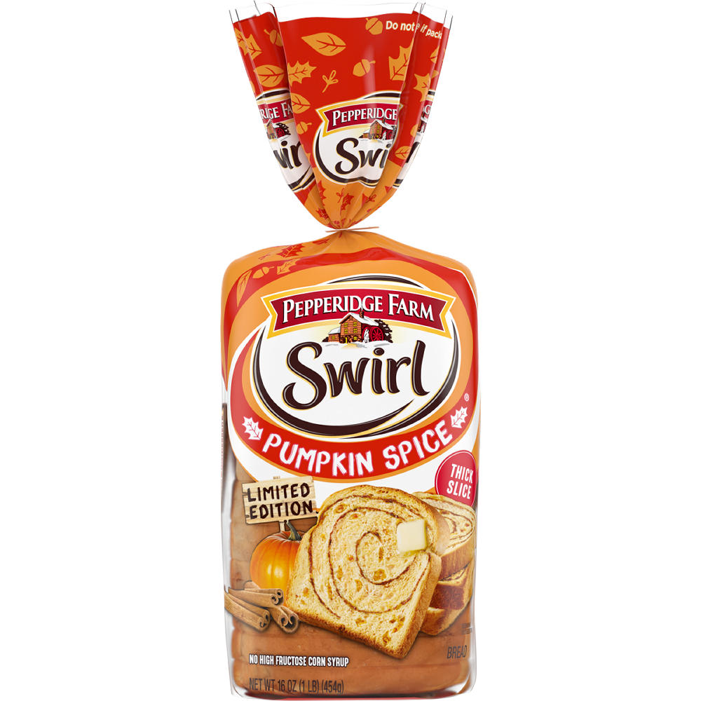 Pepperidge Farm Pumpkin Spice Swirl Sliced Bread, 16 oz