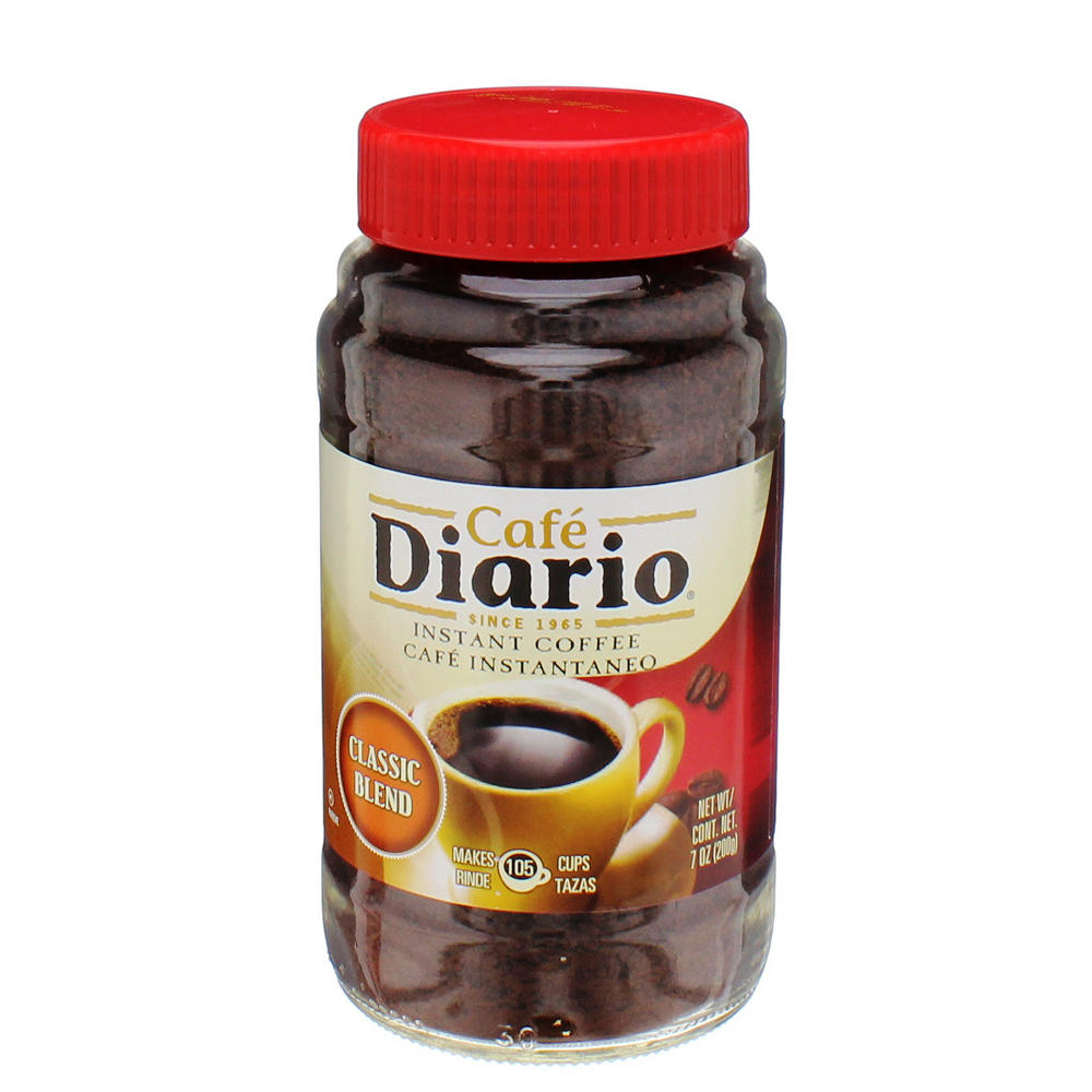 Cafe Diario Classic Blend Medium Roast Instant Coffee, 7 OZ
