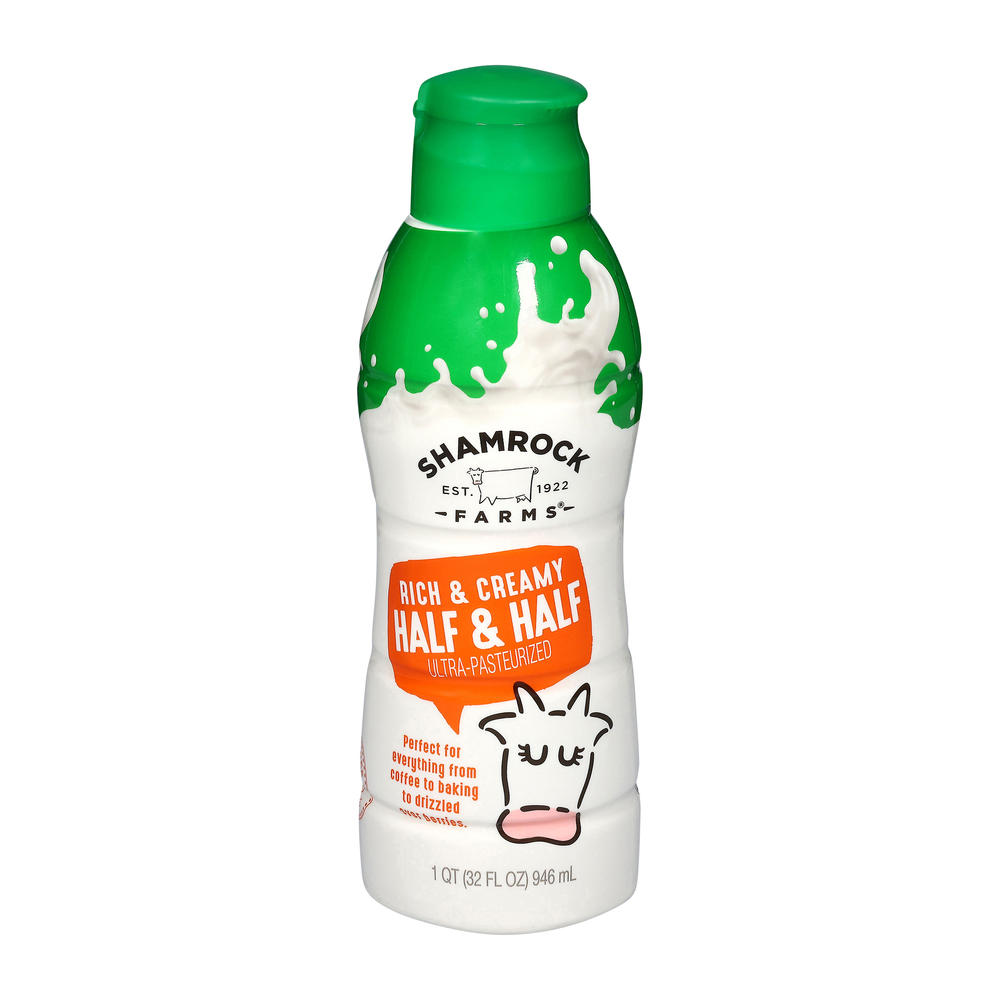 Shamrock Farms Rich & Creamy Ultra-Pasteurized Half & Half, 32 oz