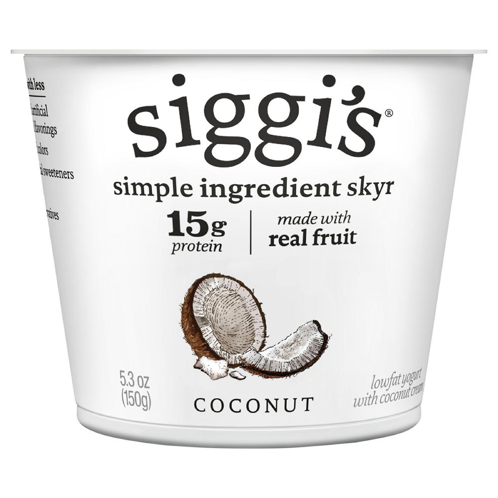 Siggi's 2% Non-Fat Strained Skyr Yogurt - Coconut, 5.3 oz