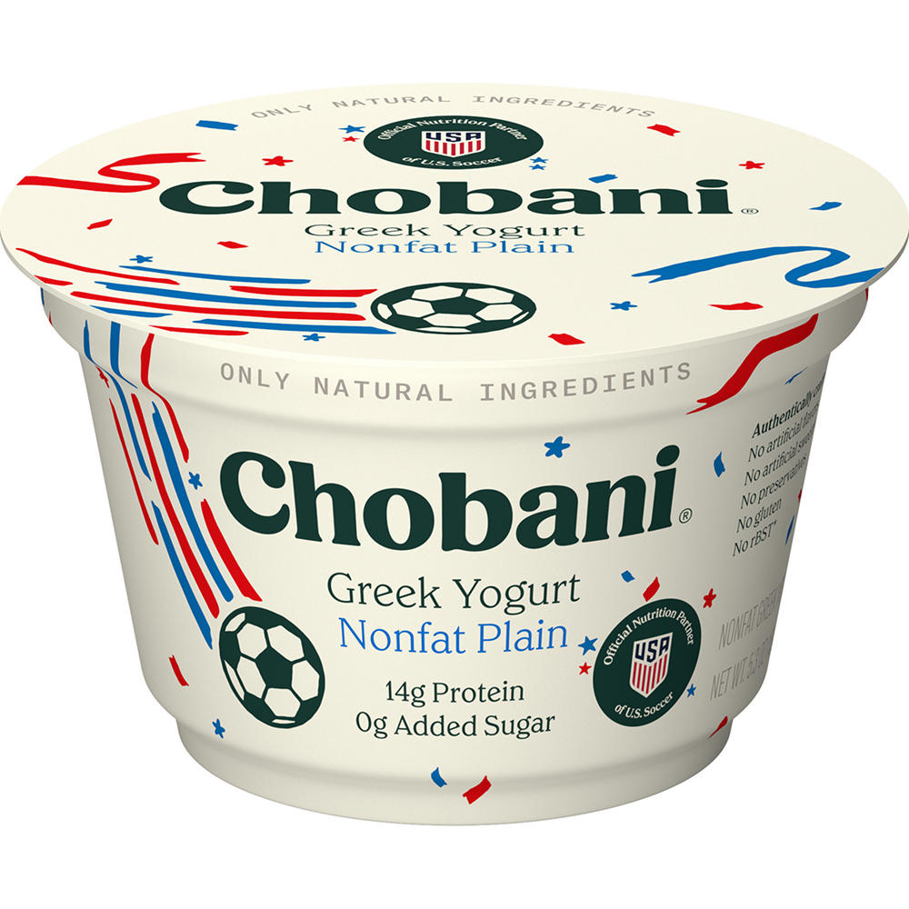 Chobani 14g Protein Non Fat Plain Greek Yogurt, 5.3 oz