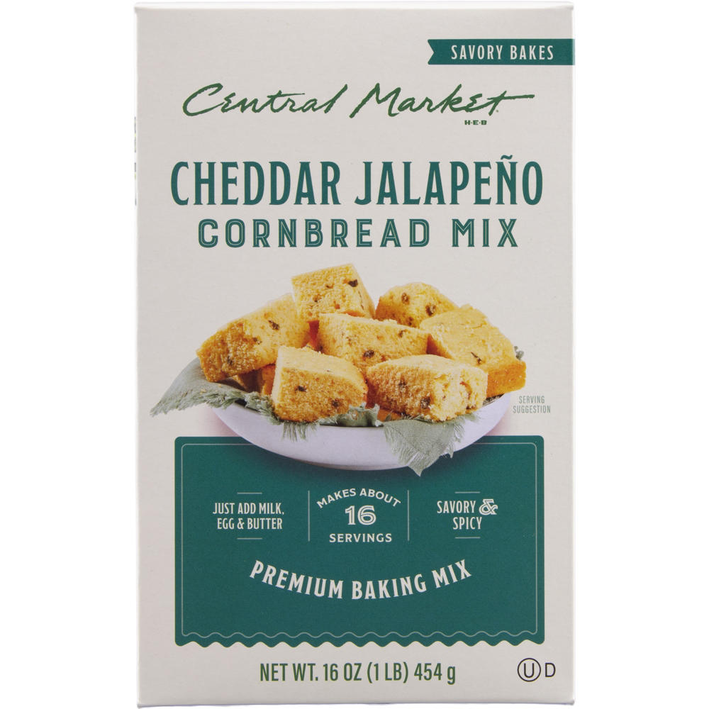 Central Market Cheddar Jalapeño Cornbread Mix, 16 oz