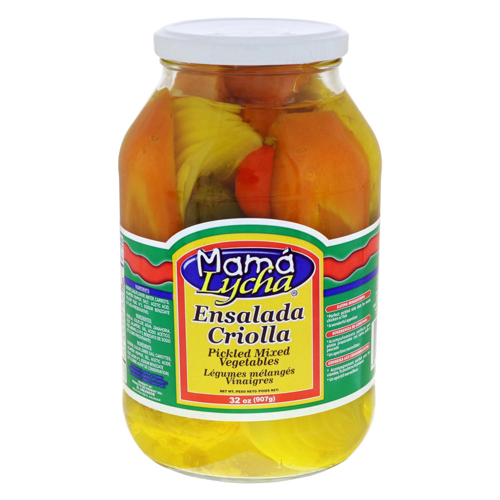 Mama Lycha Ensalada Criolla Pickled Mixed Vegetables, 32 oz