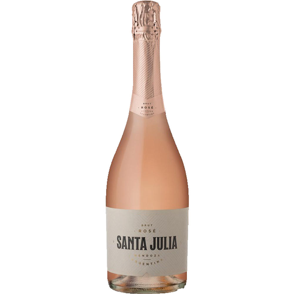 Santa Julia Brut Rose Argentina Sparkling Wine, 750 ML