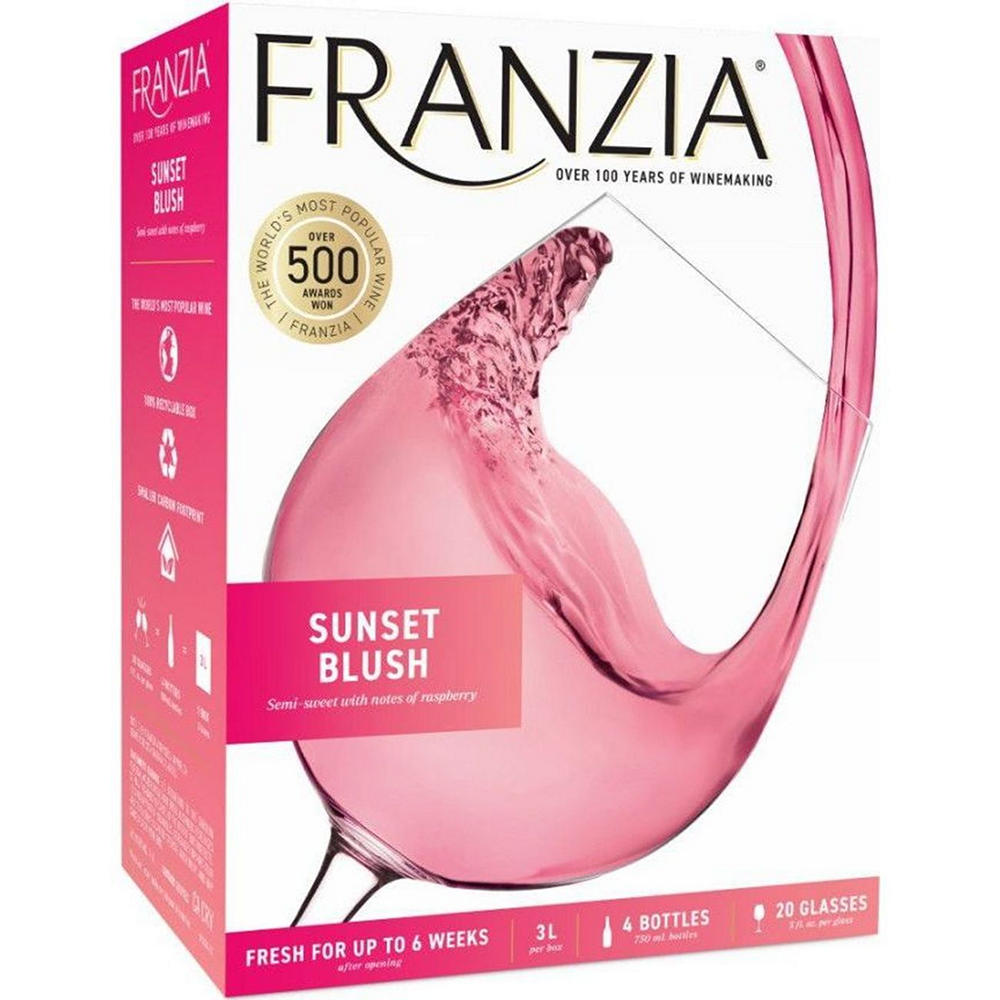 Franzia Sunset Blush California Box Wine, 3 L