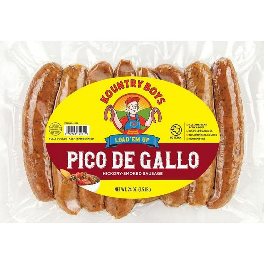 Kountry Boys Sausage Pico De Gallo Sausage, 24 oz