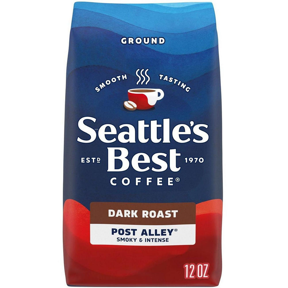 Seattle's Best Post Alley Blend Dark Roast Ground Coffee, 12 oz