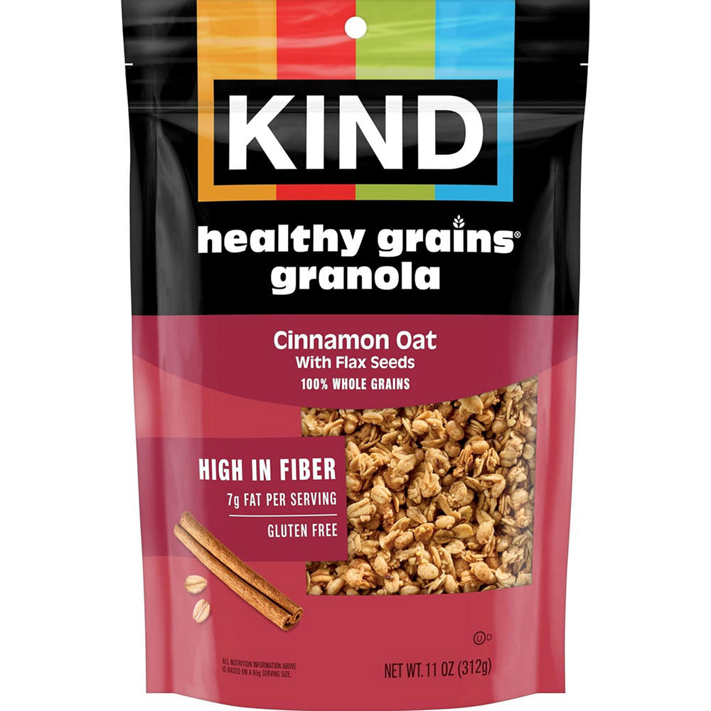 Kind Healthy Grains 10g Protein Granola - Cinnamon Oat with Flax Seeds, 11 oz