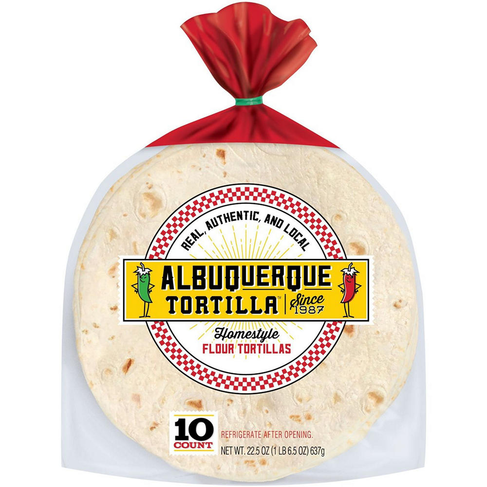 Albuquerque Tortilla Homestyle Flour Tortillas, 10 ct