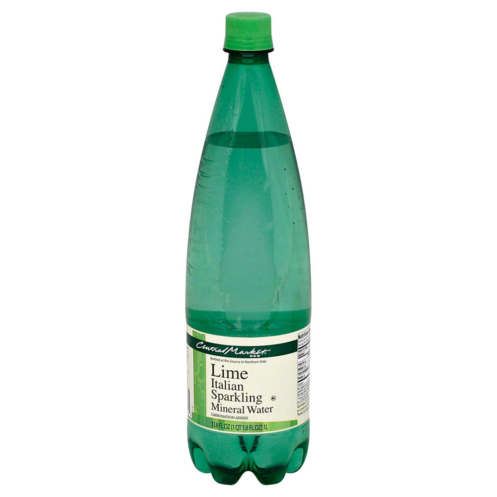 Central Market Lime Italian Sparkling Mineral Water, 1 L