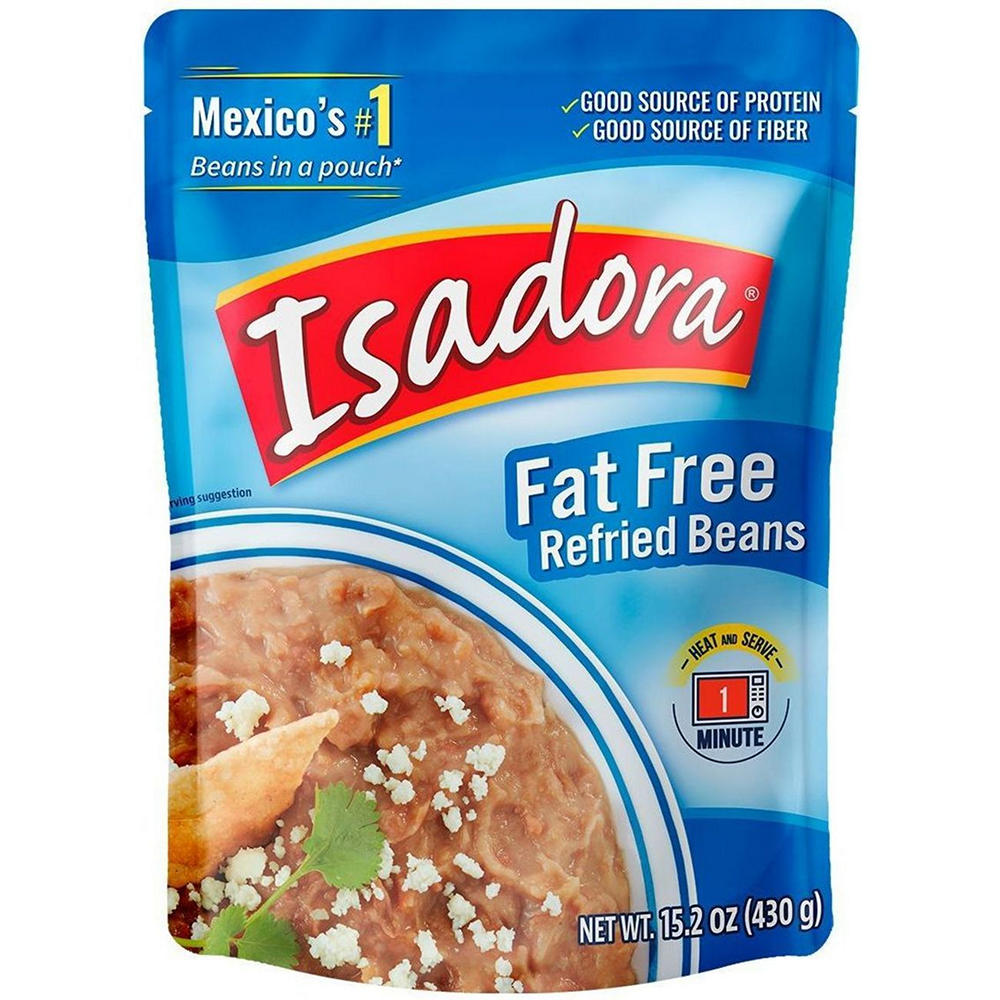 Isadora Fat Free Refried Beans, 15.2 oz