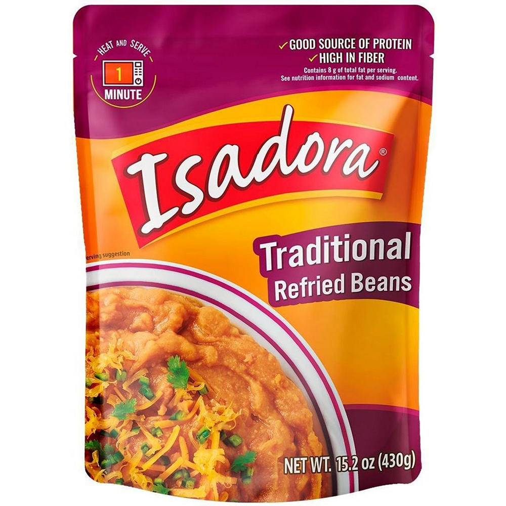 Isadora Traditional Refried Beans, 15.2 oz