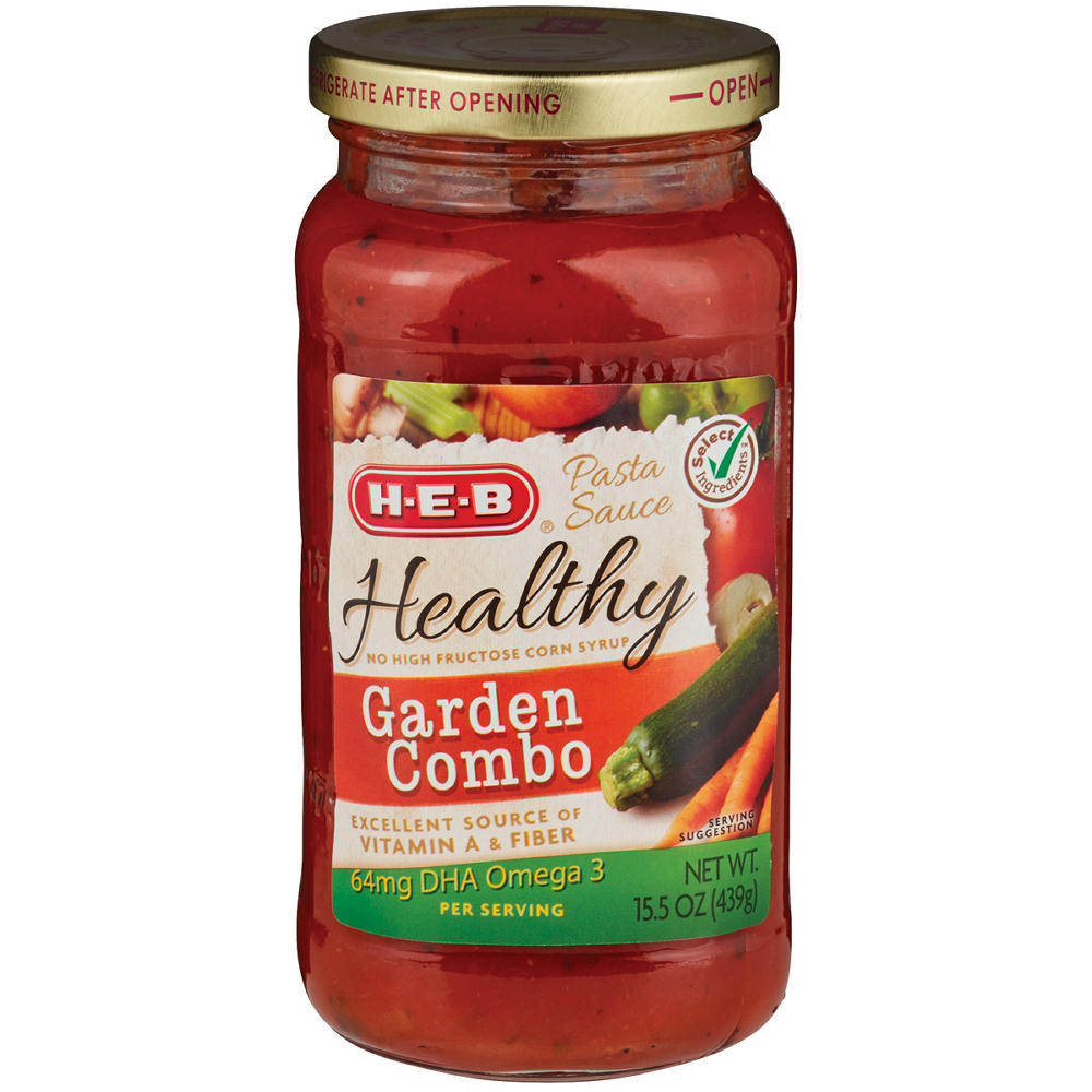 H-E-B Healthy Garden Combo Pasta Sauce, 15.5 oz