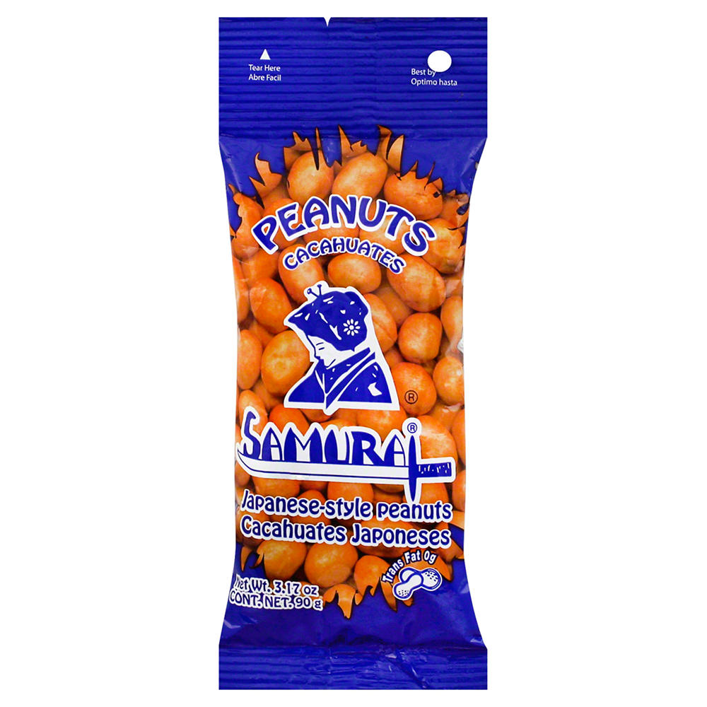 Samurai Japanese Style Coated Peanuts, 3.00 oz