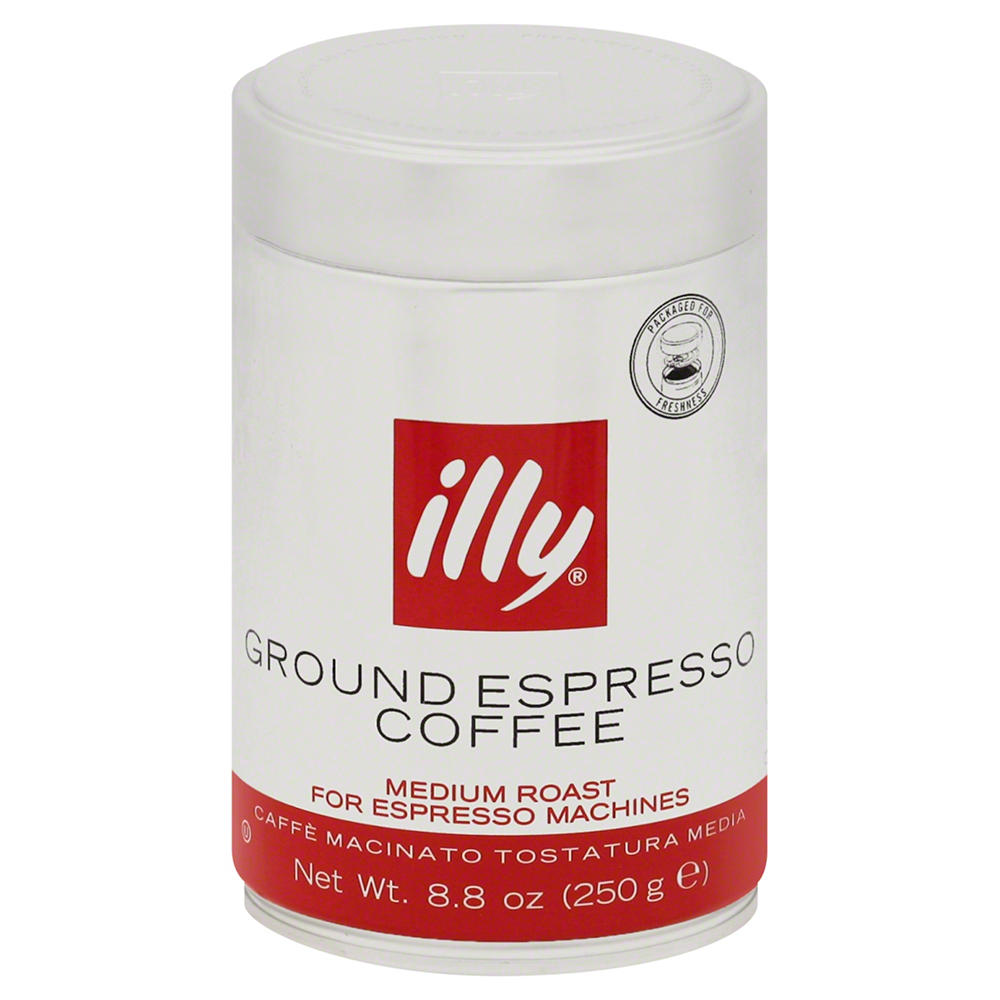 illy Espresso Medium Roast Ground Coffee, 8.8 oz