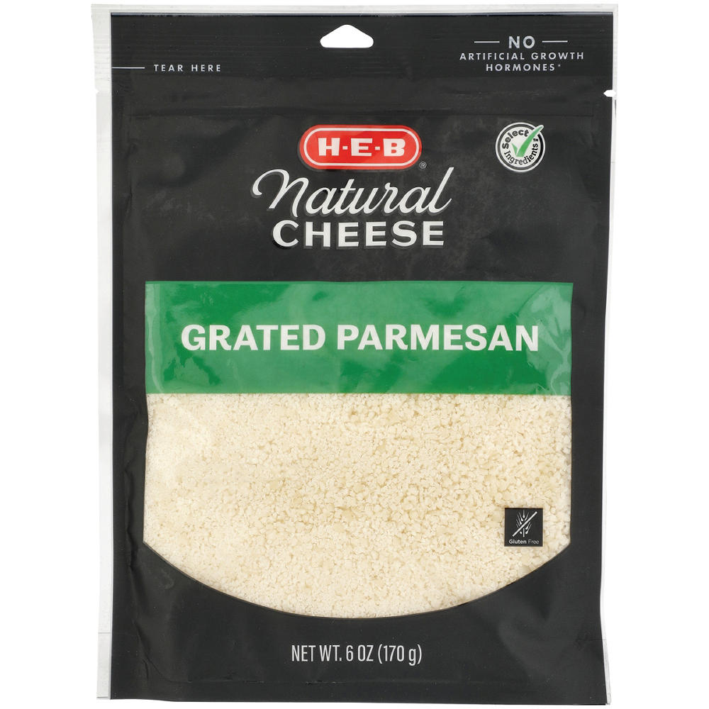 H-E-B Grated Parmesan Cheese, 6 oz