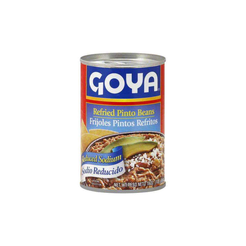 Goya Reduced Sodium Refried Pinto Beans, 16 oz