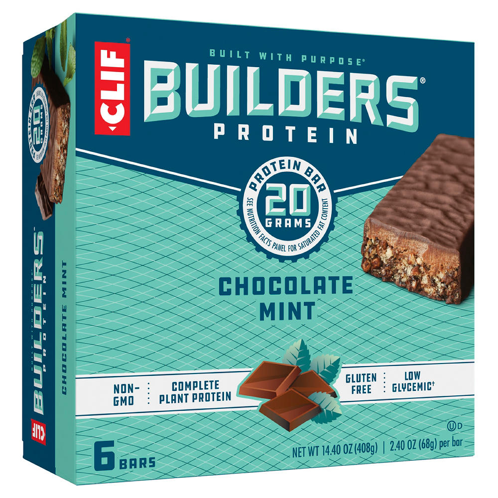 Clif Builders 20g Protein Bars - Chocolate Mint, 6 ct
