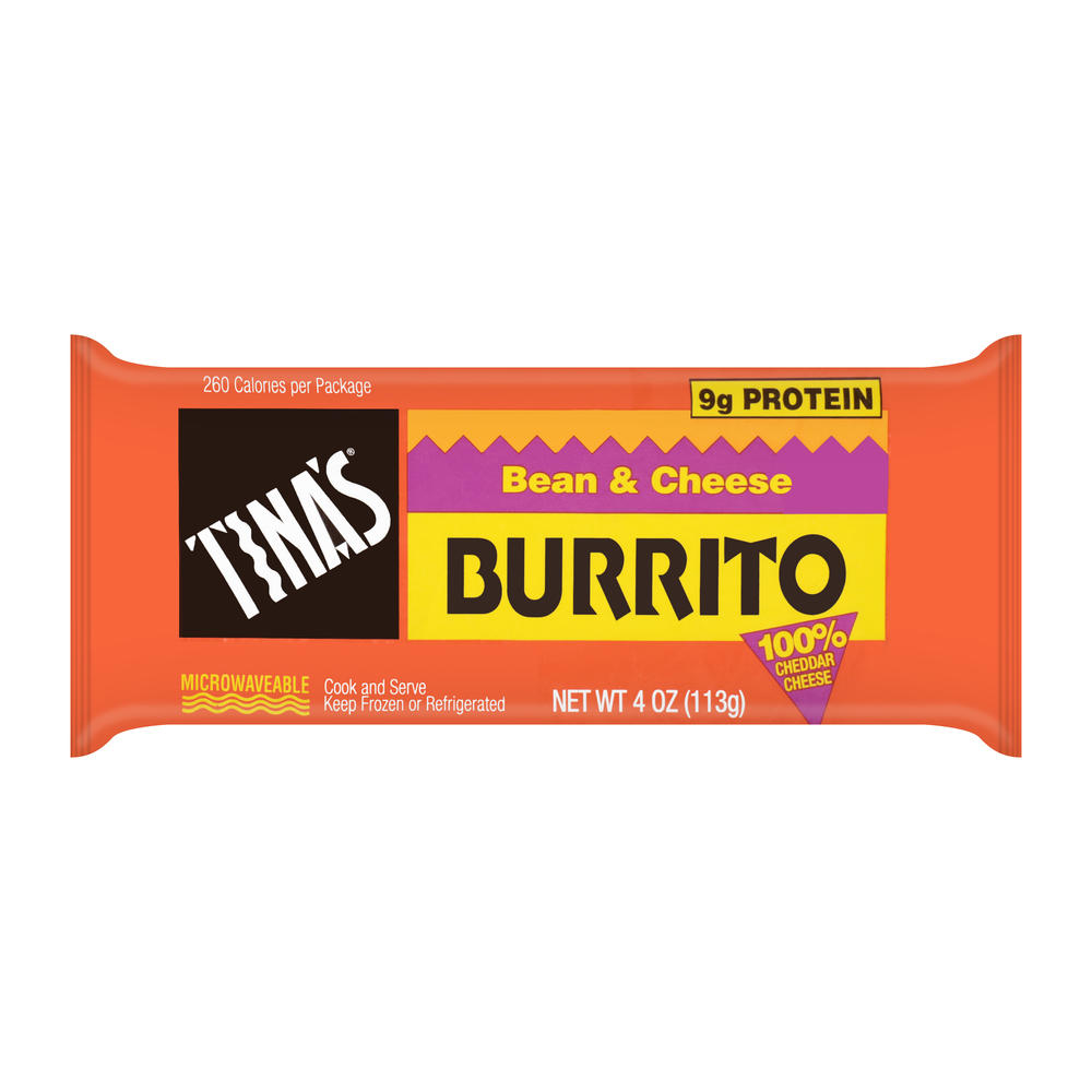 Tina's Bean & Cheese Burrito, 4 oz