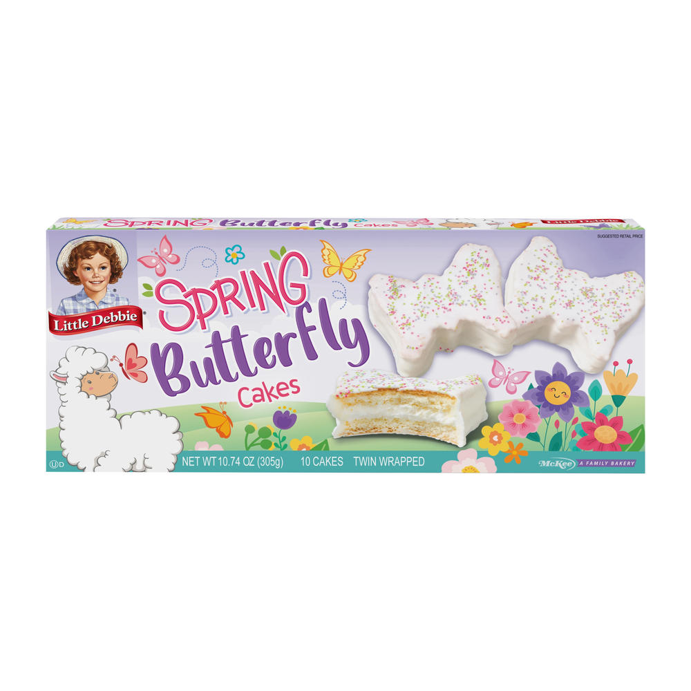 Little Debbie Spring Butterfly Snack Cakes, 10 ct