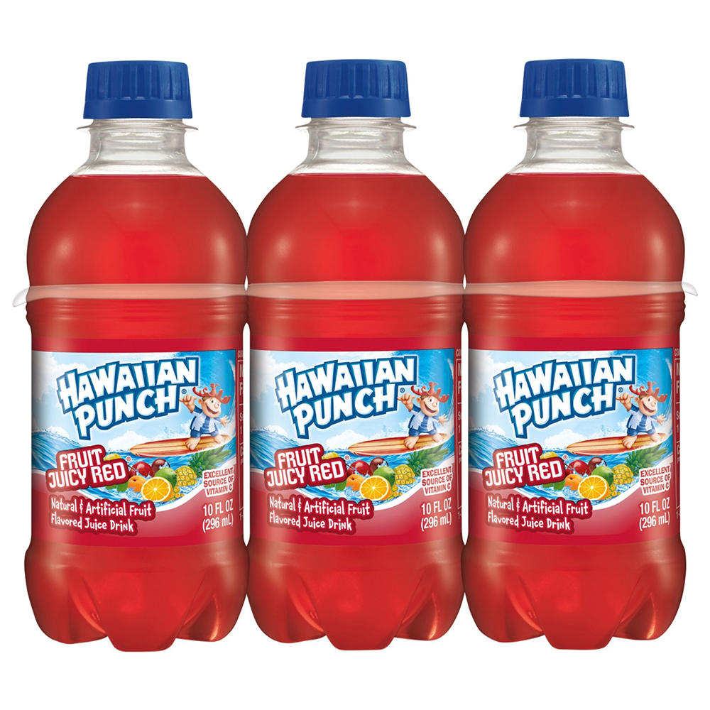 Hawaiian Punch Fruit Juicy Red 6 pk Bottles, 10 oz