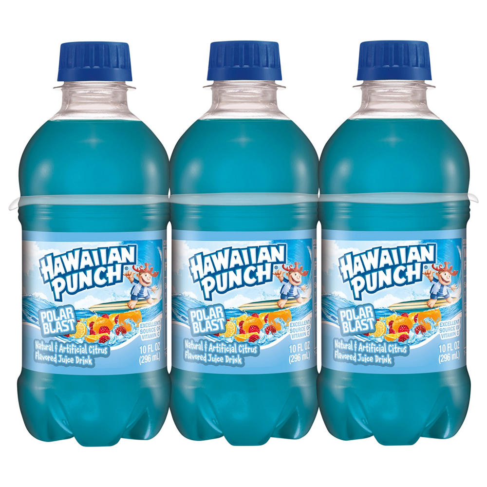 Hawaiian Punch Polar Blast 6 pk Bottles, 10 oz