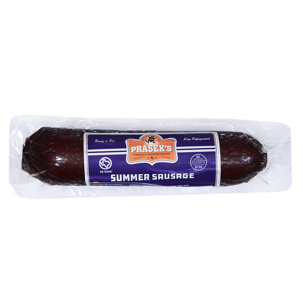 Prasek's Pork & Beef Summer Sausage, 16 oz