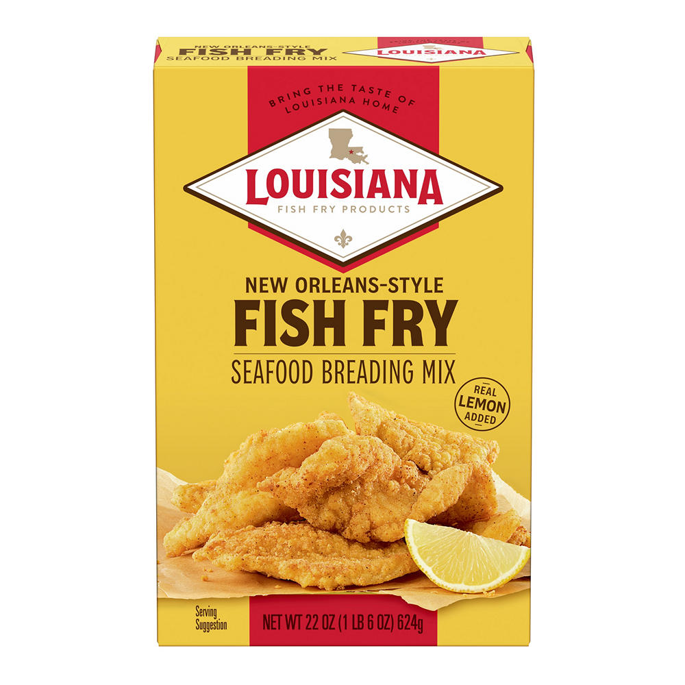 Louisiana Fish Fry Products New Orleans Style Fish Fry with Lemon, 22 oz