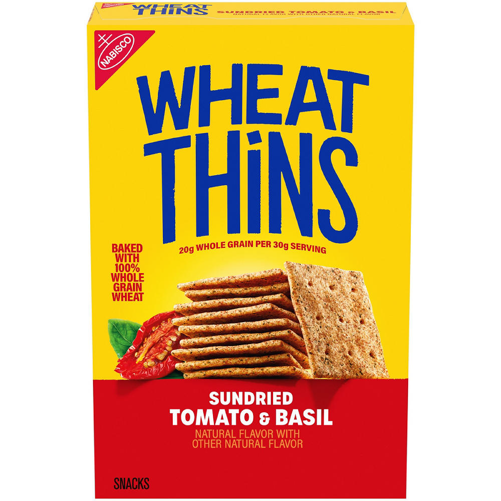 Wheat Thins Sundried Tomato & Basil Whole Grain Wheat Crackers, 8.5 oz