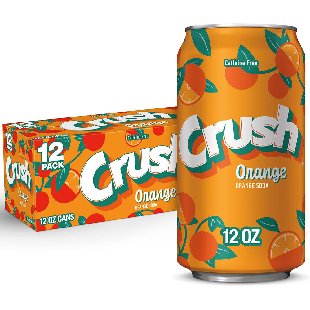 Crush Orange Soda 12 pk Cans, 12 oz
