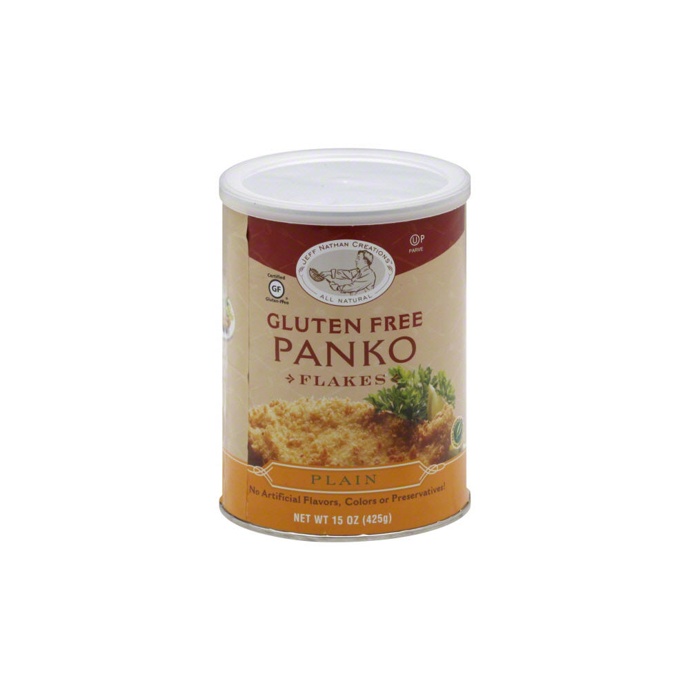 Jeff Nathan Creations Kosher Gluten Free Plain Panko Flakes, 15 oz